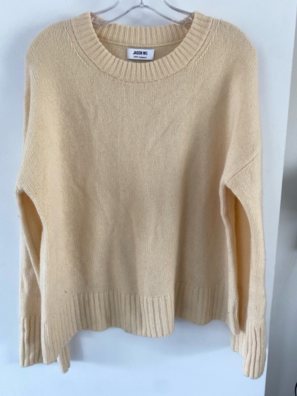 Jason Wu Soft Cream Crewneck Sweater CASHMERE